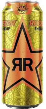 Rockstar Hemp Tropical Burst Energy 500ml Exotisches Koffeinhaltiges Erfrischung